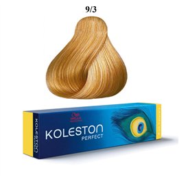 Wella Professionals, Koleston Perfect, Permanent Hair Dye, 9/3 Very Light Blonde Gold, 60 ml - Teknashop Ltd