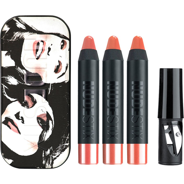 Set Nudestix: Gel Color, Cruelty Free, High Shine, Lip & Cheek Balm 2-In-1, Ally, 2.8 g + Gel Color, Cruelty Free, High Shine, L