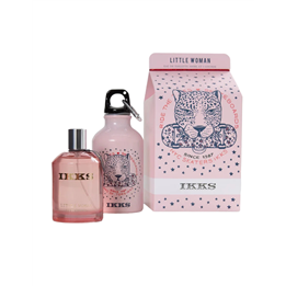 Set Ikks: Little Woman, Eau De Toilette, For Women, 100 ml + Little Woman, GWP Glass Water Bottle Pink