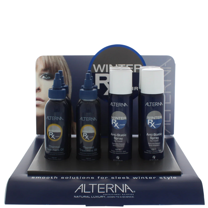Set Alterna: Winter Rx, Hair Spray Treatment, Against Hair Static, 4 pcs, 92 g + Winter Rx, Hair Oil Treatment, Against Hair Sta