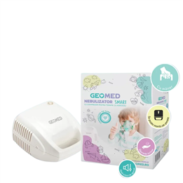 Geomed, Geomed, Nebulizers, With Compressor & Compact Design, For Adults & Children, Electric, Adult Mask, Child Mask, Mouthpiec