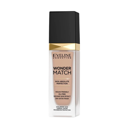 Eveline Cosmetics, Wonder Match Skin Absolute Perfection, Oil-Free, Liquid Foundation, 15, Natural, 30 ml