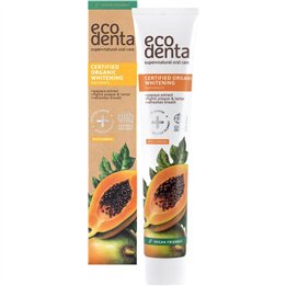 Ecodenta, Certified Organic Whitening, Papaya, Refreshing, Toothpaste, 75 ml - Teknashop Ltd