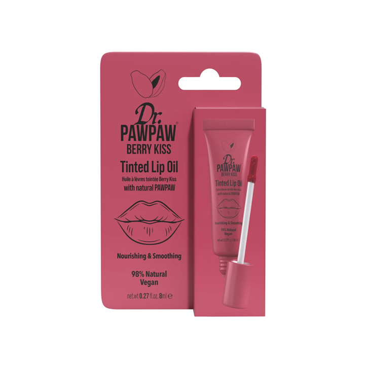 Dr. PawPaw, Dr. PawPaw, Vegan & Cruelty-Free, Hydrating & Moisturizing, Lip Oil, Berry Kiss, 8 ml - Teknashop Ltd