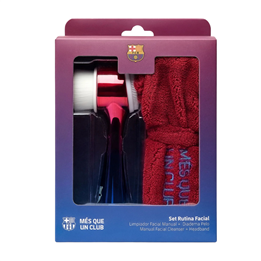 Set FC Barcelona: FC Barcelona, Facial Cleansing Brush + FC Barcelona, None, None, Headbands, Red, None - Teknashop Ltd