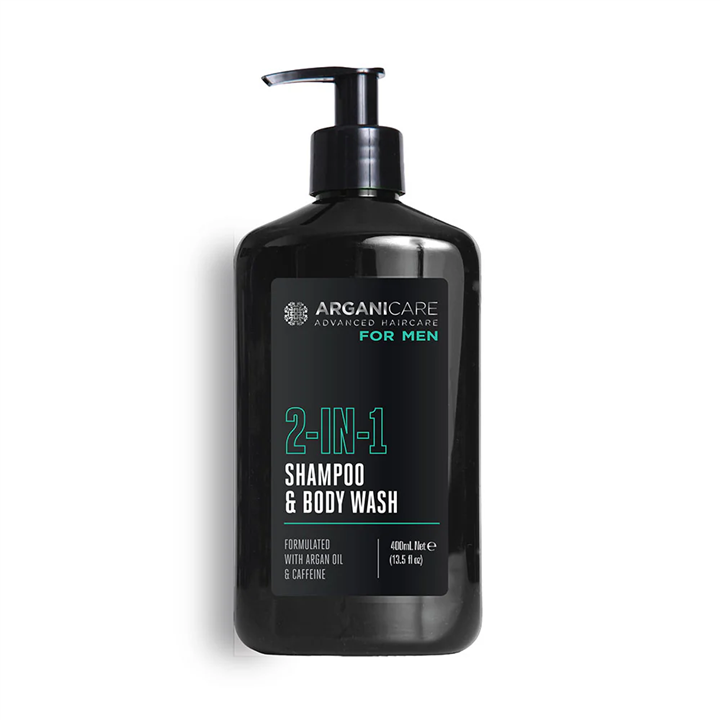 Arganicare, Men, Cleansing, Hydrating & Revitalising, Fresh, Body Wash, Body & Hair, 400 ml - Teknashop Ltd