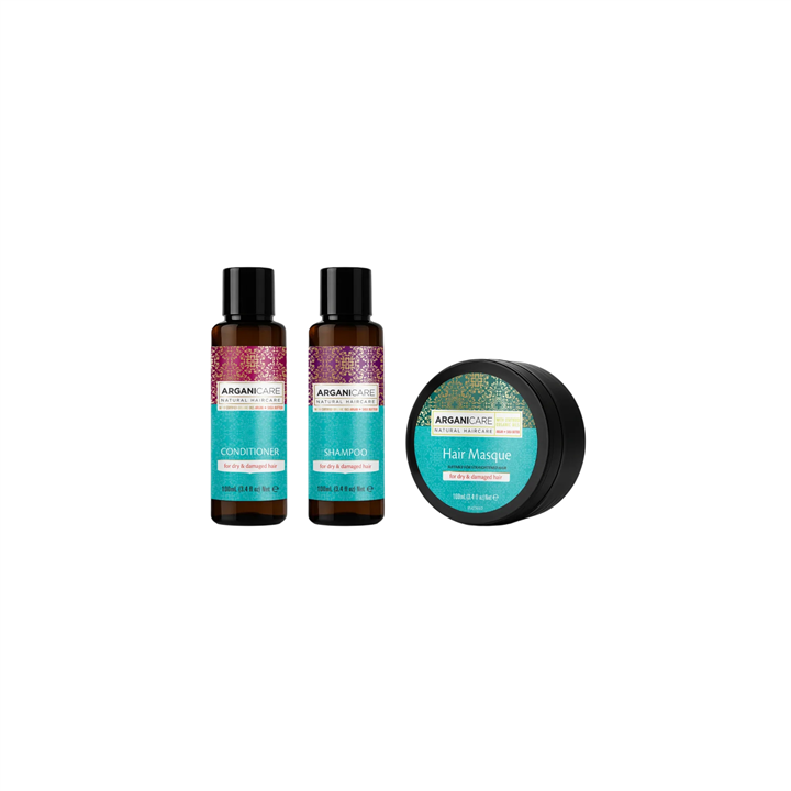 Set Arganicare: Argan Oil & Shea Butter, Hair Treatment Cream Mask, Repair, Moisturizing, 100 ml + Argan Oil & Shea Butter, Hair