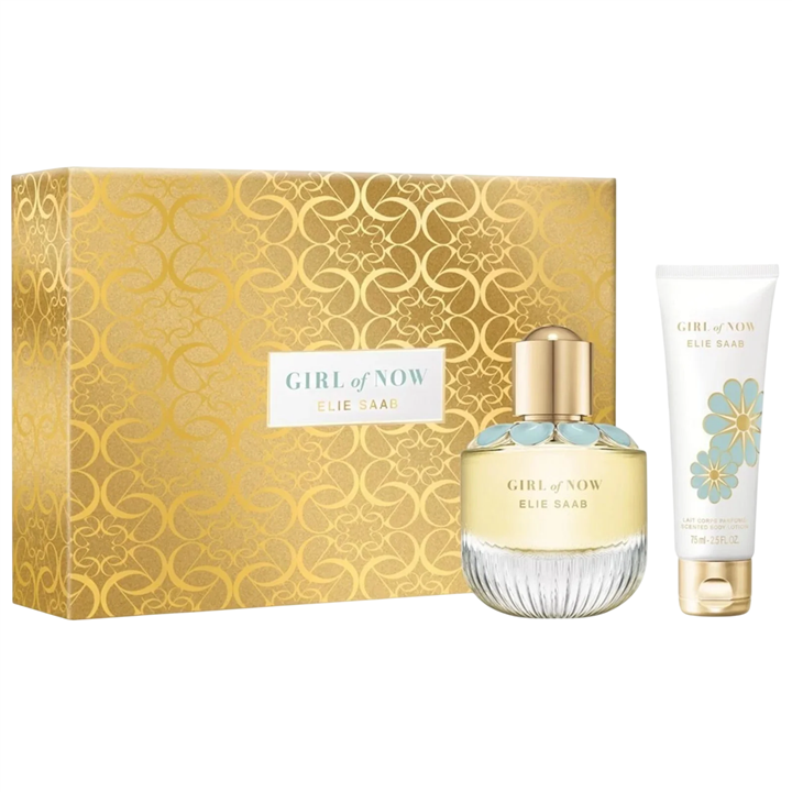 Set Elie Saab: Girl of Now, Eau De Parfum, For Women, 50 ml + Girl of Now, Hydrating, Body Lotion, 75 ml - Teknashop Ltd