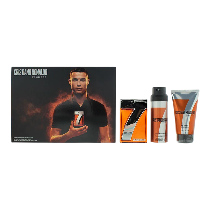 Set Cristiano Ronaldo: CR7 Fearless, Eau De Toilette, For Men, 100 ml + CR7 Fearless, Scented Spray, For Men, 150 ml + CR7 Fearl