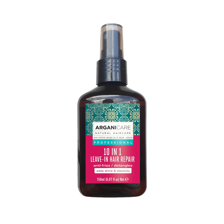 Arganicare, 10 in 1 Keratin, Hair Spray Treatment, Detangling & Anti-Frizz, 150 ml