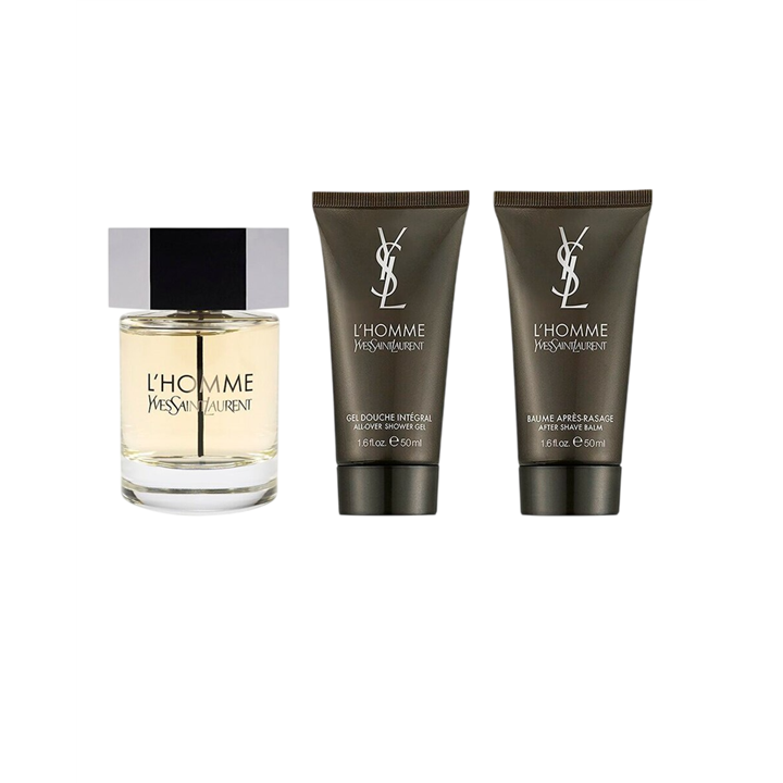 Set Yves Saint Laurent:  L'Homme, Eau De Toilette, For Men, 100 ml +  L'Homme, Hydrating & Soothing, After-Shave Balm, 50 ml +  