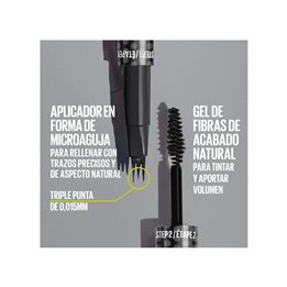 Maybelline Brow Insert Medium Brown 1 U - unisex