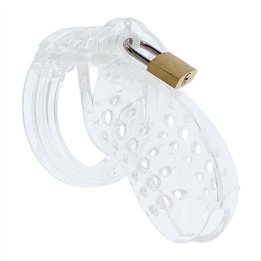 HIDDEN DESIRE - EXTREME CHASTITY COCK CAGE ACRYLIC ADJUSTABLE CLEAR - D-241478