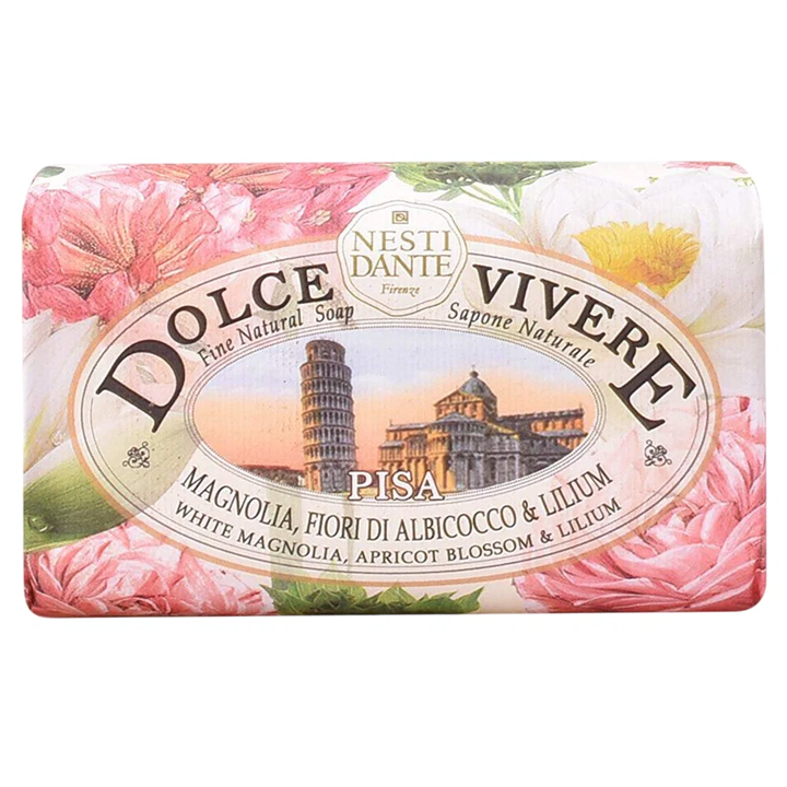 Nesti Dante, Dolce Vivere Pisa, Hydrating & Cleansing & Nourishing, Floral, Scented Soap Bar, Body, 250 g
