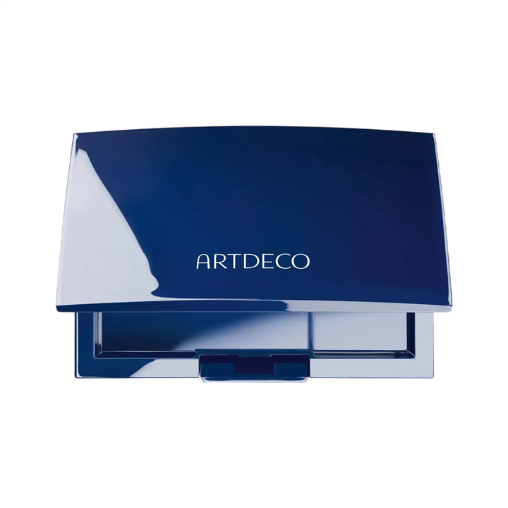 ArtDeco, Beauty Box, Empty Makeup Plastic Compact Case, Blue, With 4 Slots - Teknashop Ltd