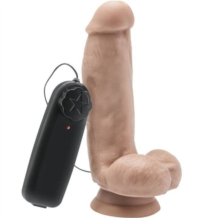 GET REAL - DILDO 12 CM WITH BALLS VIBRATOR SKIN - D-234574 - Teknashop Ltd