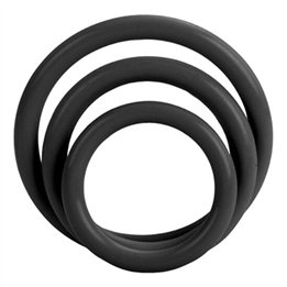 CALEXOTICS - TRI-RINGS BLACK - D-223999 - Teknashop Ltd