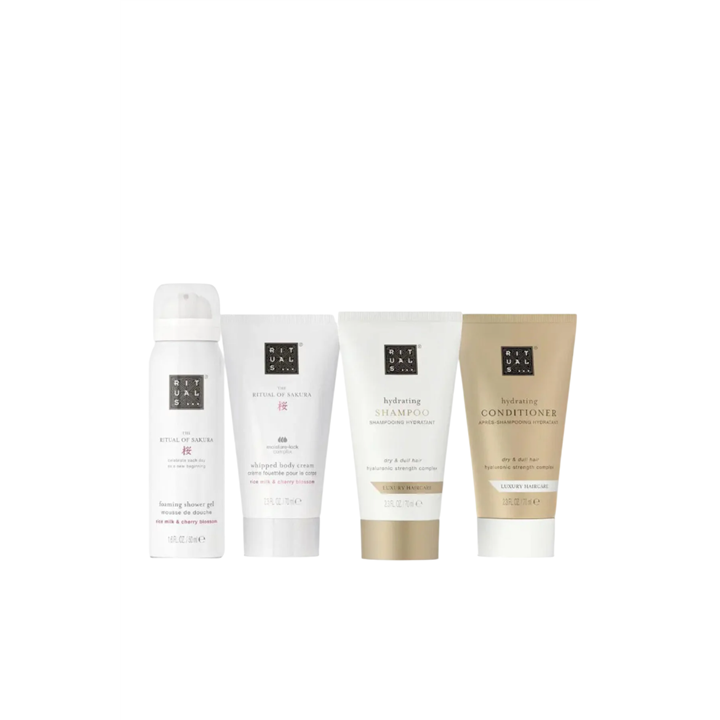 Set Rituals: The Ritual Of Sakura, Shower Mousse, 50 ml + The Ritual Of Sakura, Hydrating, Body Cream, 70 ml + The Ritual Of Sak