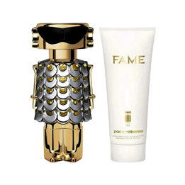 Set Paco Rabanne: Fame, Eau De Parfum, For Women, 80 ml + Fame, Hydrating, Body Lotion, 100 ml
