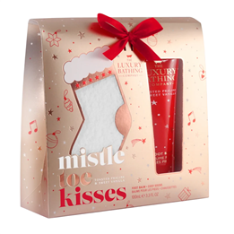 Set The Luxury Bathing Company: Toasted Praline & Sweet Vanilla, Hydrating & Nourishing, Foot Balm, 100 ml + Luxury Crew Socks