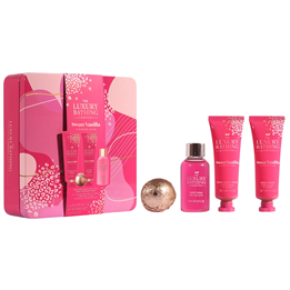Set The Luxury Bathing Company: Sweet Vanilla & Almond Glaze, Cleansing & Refreshing, Shower Gel, For All Skin Types, 50 ml + Sw