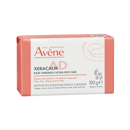Avene, XeraCalm A.D, Gentle Cleansing, Cleansing Bar, For Face, 100 g