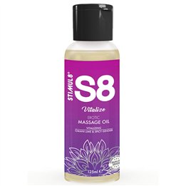 STIMUL8 - S8 VITALIZE LIME MASSAGE OIL 125 ML - D-243734 - Teknashop Ltd