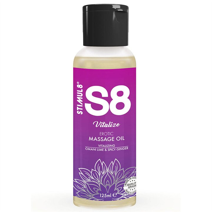 STIMUL8 - S8 VITALIZE LIME MASSAGE OIL 125 ML - D-243734 - Teknashop Ltd