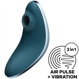 SATISFYER - VULVA LOVER 1 AIR PULSE STIMULATOR & VIBRATOR BLUE - D-232178 - Teknashop Ltd