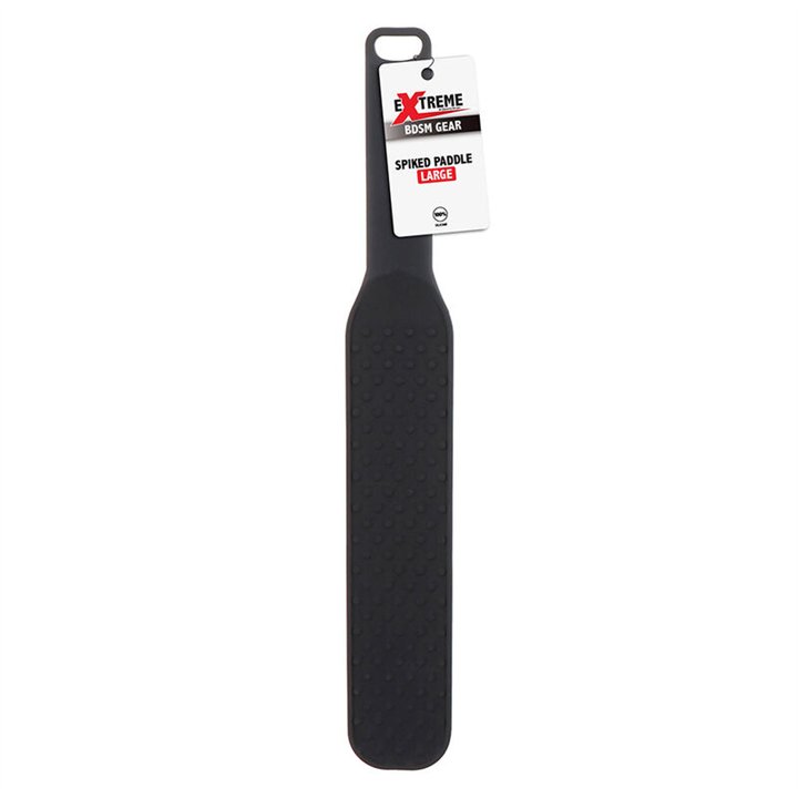 HIDDEN DESIRE - EXTREME SPIKED PADDLE LARGE BLACK - D-241482 - Teknashop Ltd