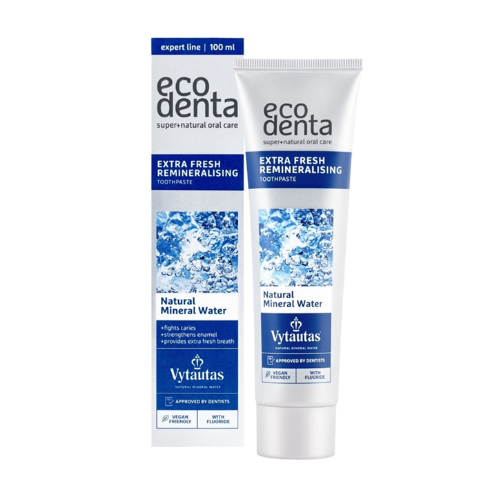 Ecodenta, Extra Fresh Remineralising, Remineralising & Freshening, Toothpaste, 100 ml