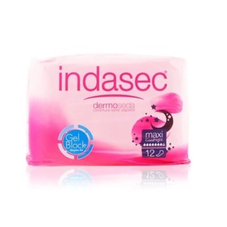 Indasec Dermoseda Good Night Incontinence Compress Maxi 12 Units - unisex - Teknashop Ltd