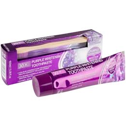Set XOC: Purple Whitening, Whitening, Toothpaste, 100 g + Purple Whitening, Toothbrush
