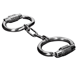 METAL HARD - HANDCUFFS WITH COMBINATION LOCK - D-224976 - Teknashop Ltd