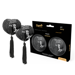 COQUETTE CHIC DESIRE - NIPPLE COVERS BLACK - D-226928 - Teknashop Ltd