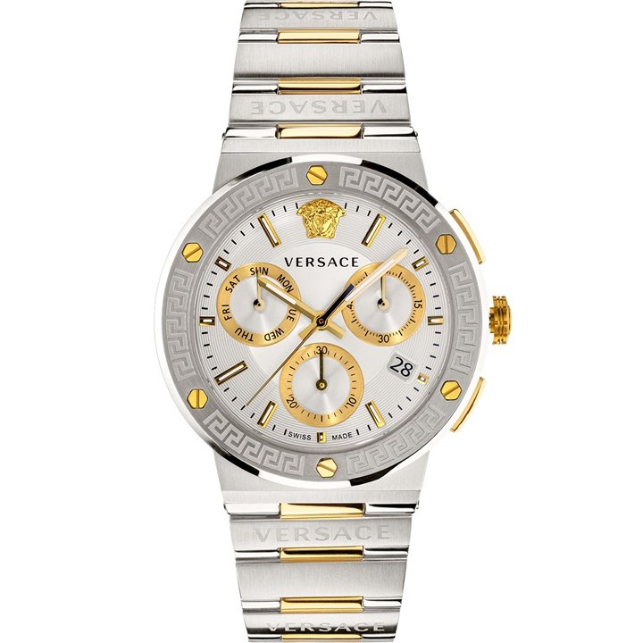 VERSACE Mod. GRECA LOGO CHRONOGRAPH - SILVER - WW.VEZ900321 - Teknashop Ltd