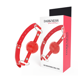 DARKNESS - RED BREATHABLE GAG - D-221194 - Teknashop Ltd