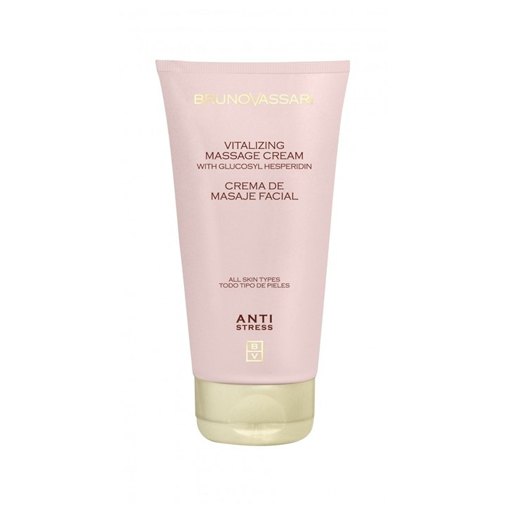 Bruno Vassari, Anti Stress, Hydroquinone, Vitalizing, Massage Cream, For Face, 200 ml - Teknashop Ltd