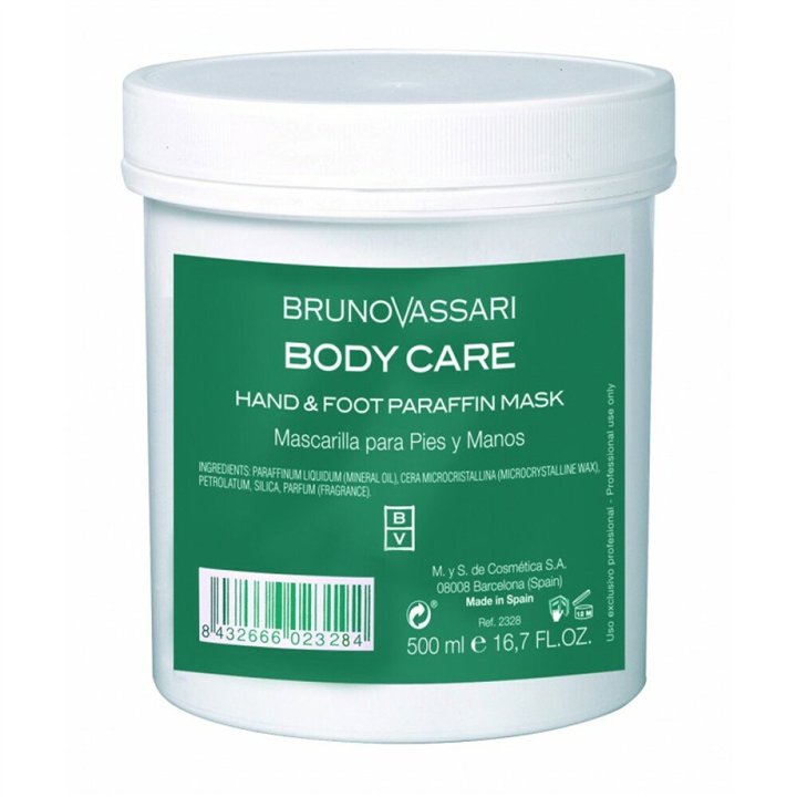 Bruno Vassari, Body Care, Paraffin, Hydrating, Body Gel Mask, For Hands & Feet, 500 ml - Teknashop Ltd