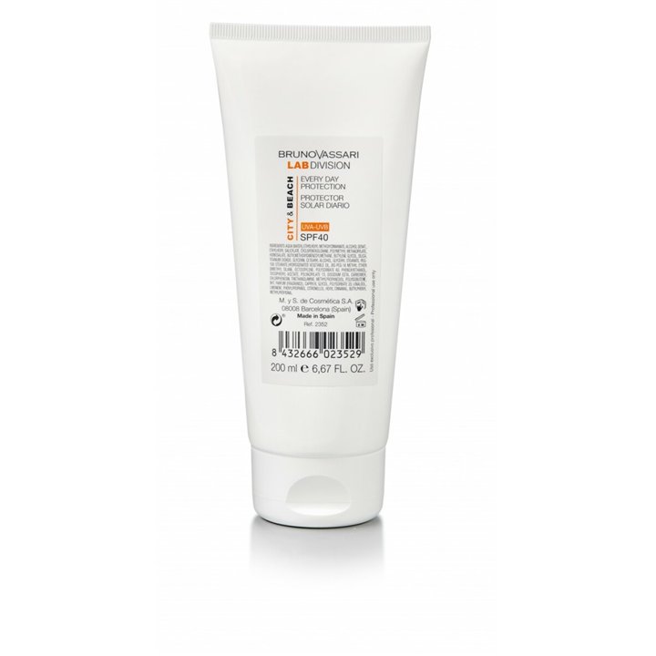 Bruno Vassari, City & Beach, Titanium Dioxide, Hydrating, Morning, Cream, For Face, SPF 40, 200 ml - Teknashop Ltd
