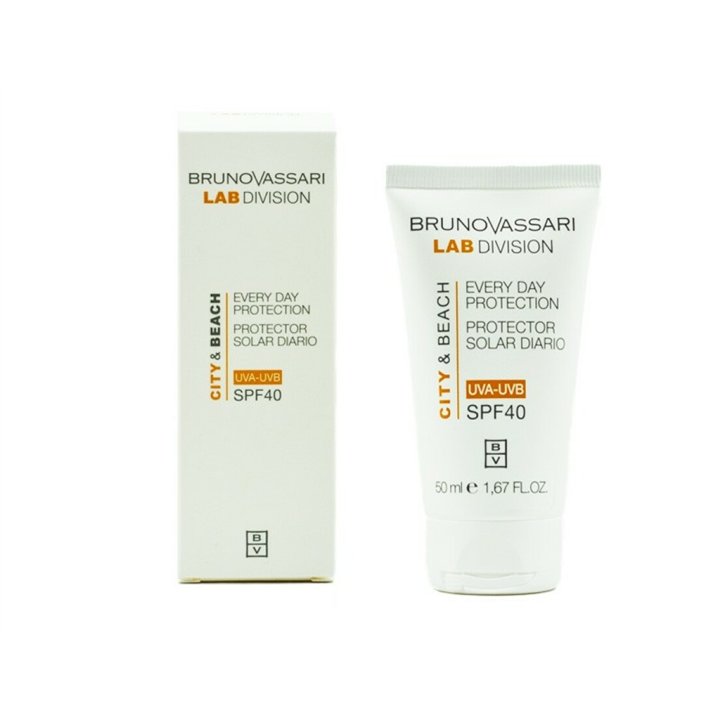 Bruno Vassari, City & Beach, Titanium Dioxide, Hydrating, Morning, Cream, For Face, SPF 40, 50 ml - Teknashop Ltd