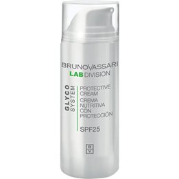 Bruno Vassari, Glyco System, Niacinamide, Hydra-Nourishing, Day, Cream, For Face, SPF 25, 50 ml - Teknashop Ltd