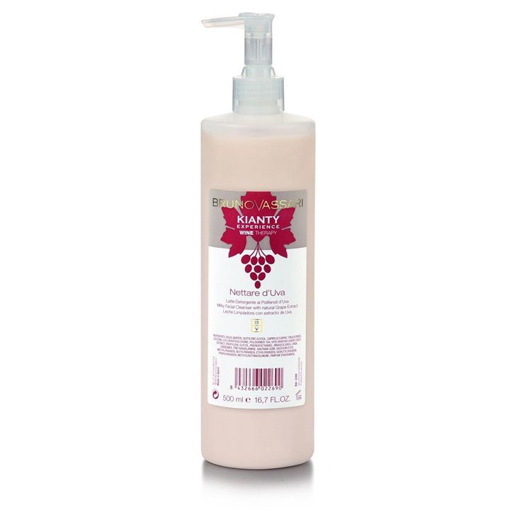 Bruno Vassari, Kianty Experience, Grape, Calming, Cleansing Lotion, For Face, 500 ml - Teknashop Ltd
