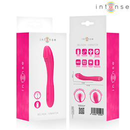 INTENSE - BELINDA VIBRATOR 19 CM FLEXIBLE 10 VIBRATIONS PINK - D-242073
