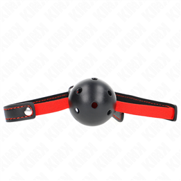 KINK - HOLLOW HARD MOUTH 4.5 CM GAG WITH ELASTIC BELT 56 x 1.5 CM - D-240846 - Teknashop Ltd
