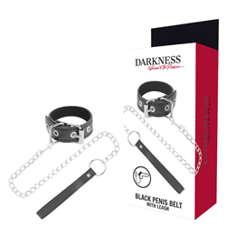 DARKNESS - PENIS RING WITH STRAP - D-226693 - Teknashop Ltd