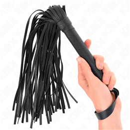 KINK - DARK BLUE BLACK WHIP 43.5 CM - D-240691 - Teknashop Ltd