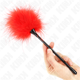 KINK - RED TICKLE FEATHERS USED FOR THE BONDAGE KIT 27 CM - D-240742 - Teknashop Ltd