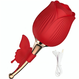 ARMONY - BUTTERFLY FLOWER SUCTION RED - D-238207 - Teknashop Ltd