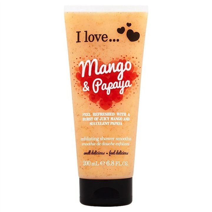 I Love, Originals, Mango & Papaya, Exfoliating, Shower Gel, For All Skin Types, 200 ml - Teknashop Ltd